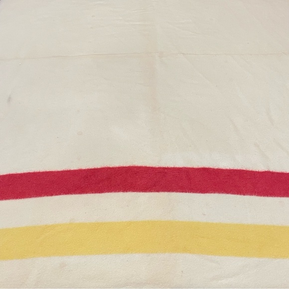 Vintage ely and walker golden seal vintage 1950s wool striped blanket camping - Picture 4 of 13